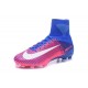 Nike Mercurial Superfly V FG Nouvel 2017 Crampons de Football Rose Bleu Blanc