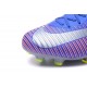 Nike Mercurial Vapor 11 FG Nouveaux Crampons de Foot Rose Bleu Argent