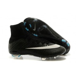 Nouvelle Ronaldo Chaussure Foot Nike Mercurial Superfly FG CR7 Noir Blanc