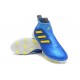 Crampon de Foot Nouveaux adidas Ace17+ Purecontrol FG - Bleu Jaune
