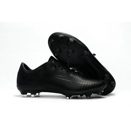 Nike Mercurial Vapor 11 FG Nouveaux Crampons de Foot Tout Noir