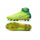 Crampons de Foot Nouvel Nike Magista Obra 2 FG Volt Bleu Chlore