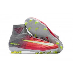 Nike Mercurial Superfly V FG Nouvel 2017 Crampons de Football Rosa Gris