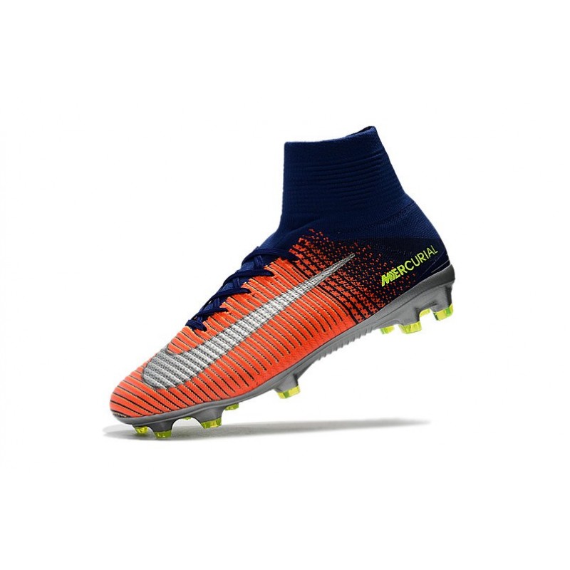 crampon nike mercurial noir et orange