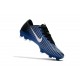 Nike Mercurial Vapor XI FG Neuf Chaussure Football Bleu Noir Blanc