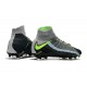 Chaussure Football Nouveaux Nike Hypervenom Phantom 3 DF FG - Gris Noir Vert