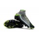 Chaussure Football Nouveaux Nike Hypervenom Phantom 3 DF FG - Gris Noir Vert