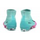 Nike Mercurial Superfly V FG Nouvel 2017 Crampons de Football Bleu Rose Noir