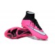 Nouvelle Ronaldo Chaussure Foot Nike Mercurial Superfly FG Rose Blanc Noir