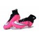 Nouvelle Ronaldo Chaussure Foot Nike Mercurial Superfly FG Rose Blanc Noir