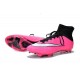 Nouvelle Ronaldo Chaussure Foot Nike Mercurial Superfly FG Rose Blanc Noir