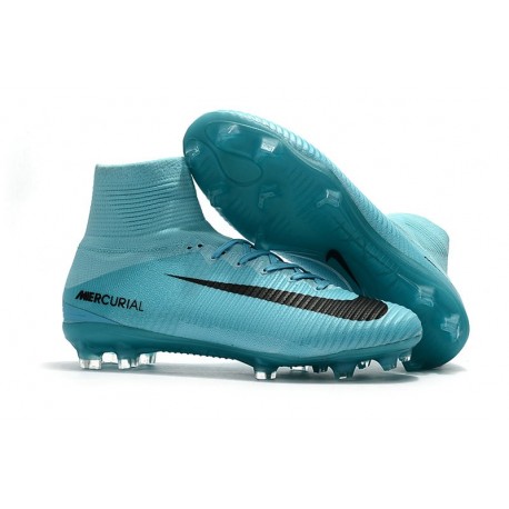 Nike Chaussure Foot Neuf Mercurial Superfly 5 FG ACC Bleu Noir