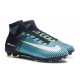 Nike Chaussure Foot Neuf Mercurial Superfly 5 FG ACC Bleu Blanc Jaune