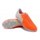 Nike Crampons de Foot Tiempo Legend 7 FG Cuir - Orange Blanc