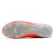 Nike Crampons de Foot Tiempo Legend 7 FG Cuir - Orange Blanc