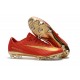 Nike Mercurial Vapor XI FG Neuf Chaussure Football Rouge Or CR7