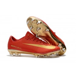Nike Mercurial Vapor XI FG Neuf Chaussure Football Rouge Or CR7