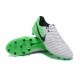 Nike Crampons de Foot Tiempo Legend 7 FG Cuir - Blanc Vert