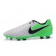 Nike Crampons de Foot Tiempo Legend 7 FG Cuir - Blanc Vert
