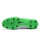 Nike Crampons de Foot Tiempo Legend 7 FG Cuir - Blanc Vert