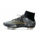 Crampons de Football Nike Mercurial Superfly FG ACC BHM Noir Or Blanc