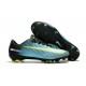 Nike Mercurial Vapor XI FG Neuf Chaussure Football Bleu Vert Blanc