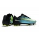 Nike Mercurial Vapor XI FG Neuf Chaussure Football Bleu Vert Blanc