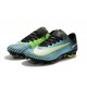 Nike Mercurial Vapor XI FG Neuf Chaussure Football Bleu Vert Blanc