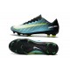 Nike Mercurial Vapor XI FG Neuf Chaussure Football Bleu Vert Blanc