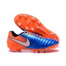 Chaussure Football Nouvelles Nike Tiempo Legend VII FG - Bleu Orange