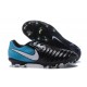 Chaussure Football Nouvelles Nike Tiempo Legend VII FG - Noir Bleu