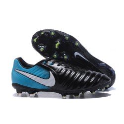 Chaussure Football Nouvelles Nike Tiempo Legend VII FG - Noir Bleu