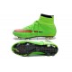 Nouvelle Ronaldo Chaussure Foot Nike Mercurial Superfly FG Vert Hyper Punch
