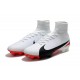 Nike Chaussure Foot Neuf Mercurial Superfly 5 FG ACC Blanc Rouge Noir