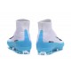 Nike Chaussure Foot Neuf Mercurial Superfly 5 FG ACC Blanc Bleu Noir