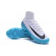 Nike Chaussure Foot Neuf Mercurial Superfly 5 FG ACC Blanc Bleu Noir