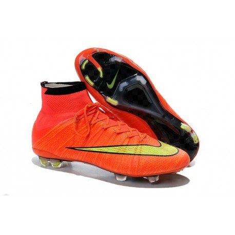 Nike Crampon Moulé Nouveaux Mercurial Superfly Iv FG Hyper Punch Or