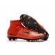Nike Mercurial Superfly V FG Homme Crampons Football Rouge Noir