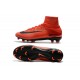 Nike Mercurial Superfly V FG Homme Crampons Football Rouge Noir