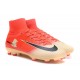 Nike Mercurial Superfly V FG Homme Crampons Football Rouge Or