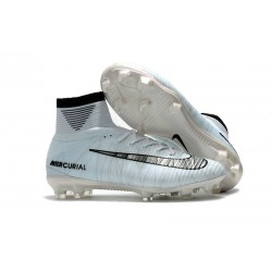 Nike Mercurial Superfly V CR7 FG Ronaldo Crampons Football Blanc Noir