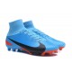 Nike Mercurial Superfly V FG Homme Crampons Football Bleu Noir