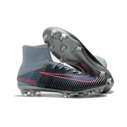 Nike Mercurial Superfly V FG Homme Crampons Football Gris Orange