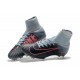 Nike Mercurial Superfly V FG Homme Crampons Football Gris Orange