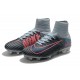 Nike Mercurial Superfly V FG Homme Crampons Football Gris Orange