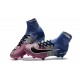 Nike Mercurial Superfly V FG Homme Crampons Football Bleu Rose Noir