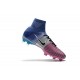 Nike Mercurial Superfly V FG Homme Crampons Football Bleu Rose Noir