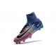 Nike Mercurial Superfly V FG Homme Crampons Football Bleu Rose Noir