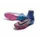 Nike Mercurial Superfly V FG Homme Crampons Football Bleu Rose Noir