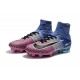 Nike Mercurial Superfly V FG Homme Crampons Football Bleu Rose Noir
